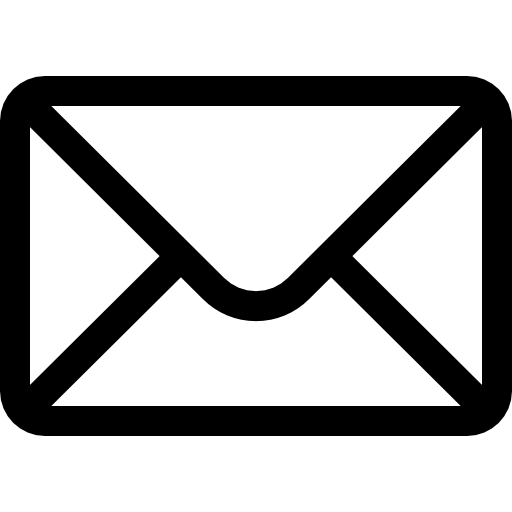 Schriftliches Kommunikationssymbol in Form eines Briefumschlags
